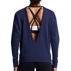 Nike Dri-Fit Versa Long Sleeve Open Back crewneck